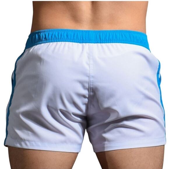 Andrew Christian Navigator Swim Shorts White Medium - Picture 2 of 5